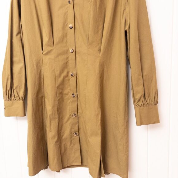 KHAITE The Winnie Dress in Khaki Size Small - Picture 5 of 9